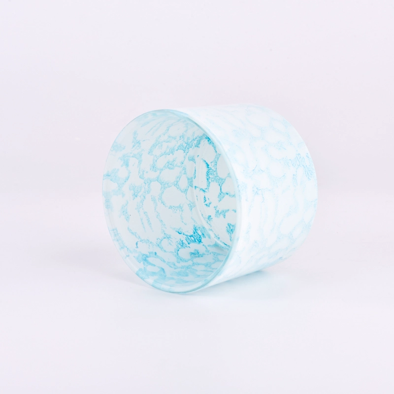 decorative glass vessels for candle making, 14oz glass candle holder