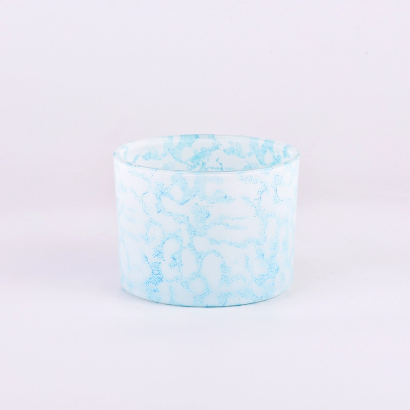 decorative glass vessels for candle making, 14oz glass candle holder