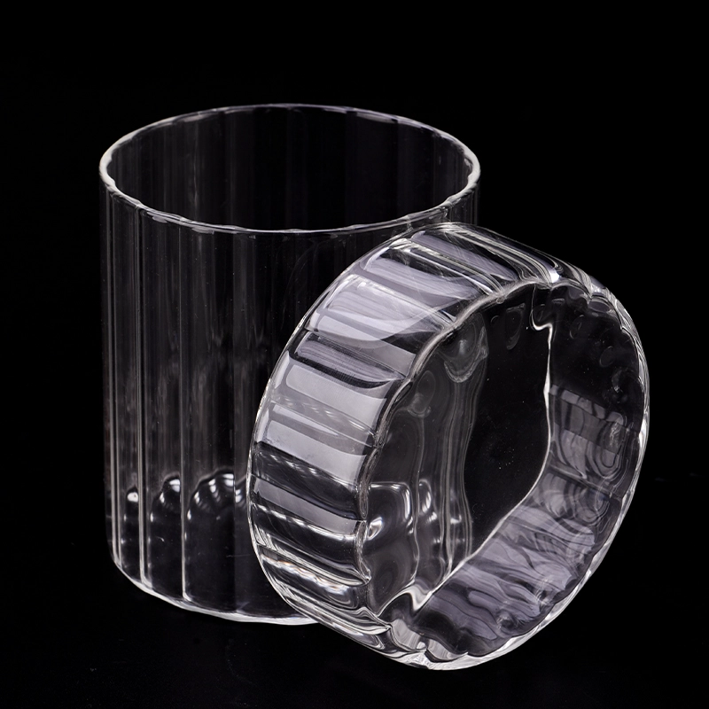 10oz borosilicate glass candle jars with lids for scented candle
