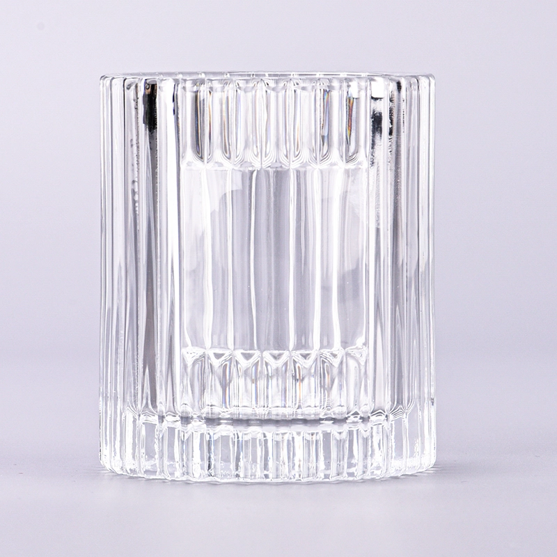 luxury clear embossed 6.5oz glass candle jar luxury clear embossed 6.5oz glass candle jar
