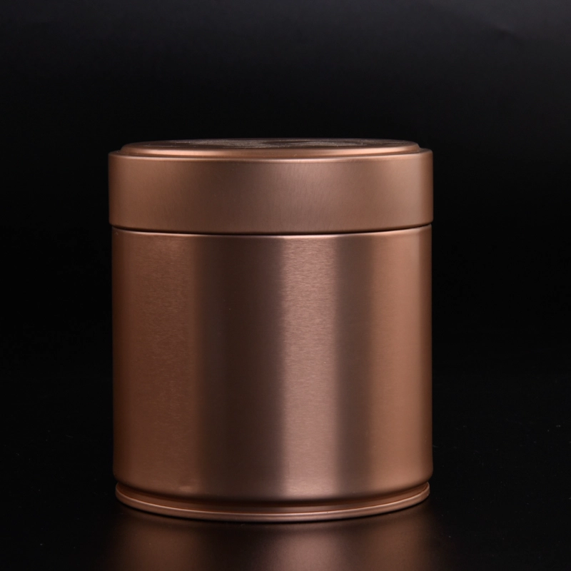 550ml copper color tin candle container with lid 550ml copper color tin candle container with lid