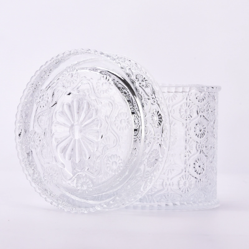 empty glass jar with glass lid for candle making unique candle holders