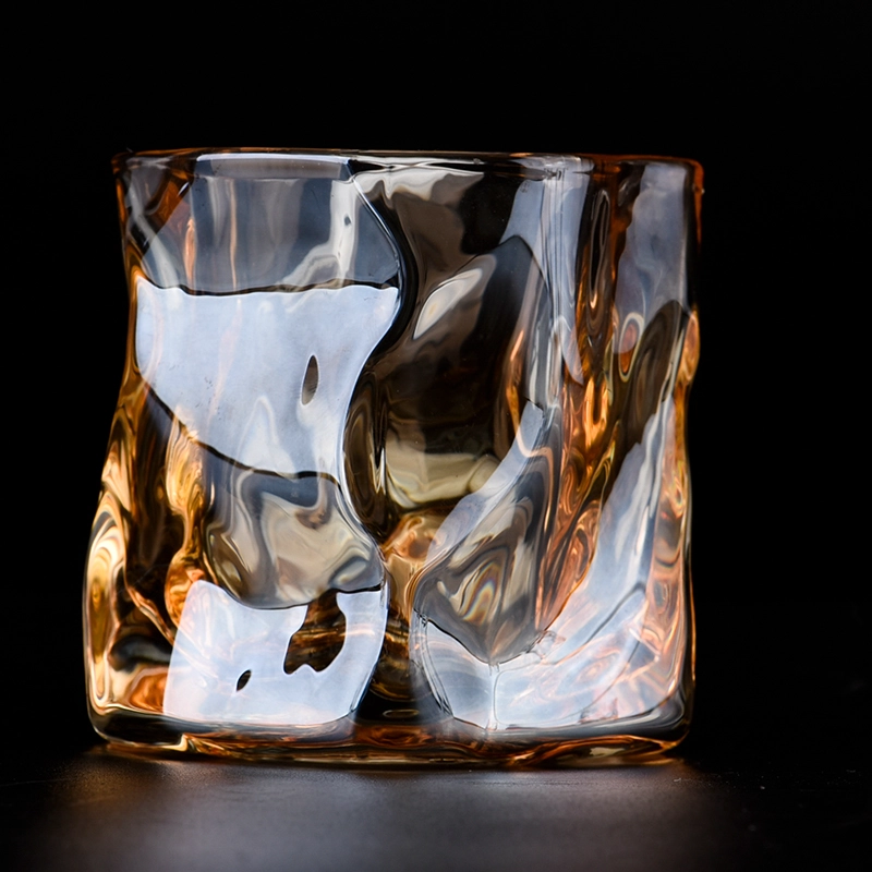 Wholesale custom 7oz clear glass candle jar for home