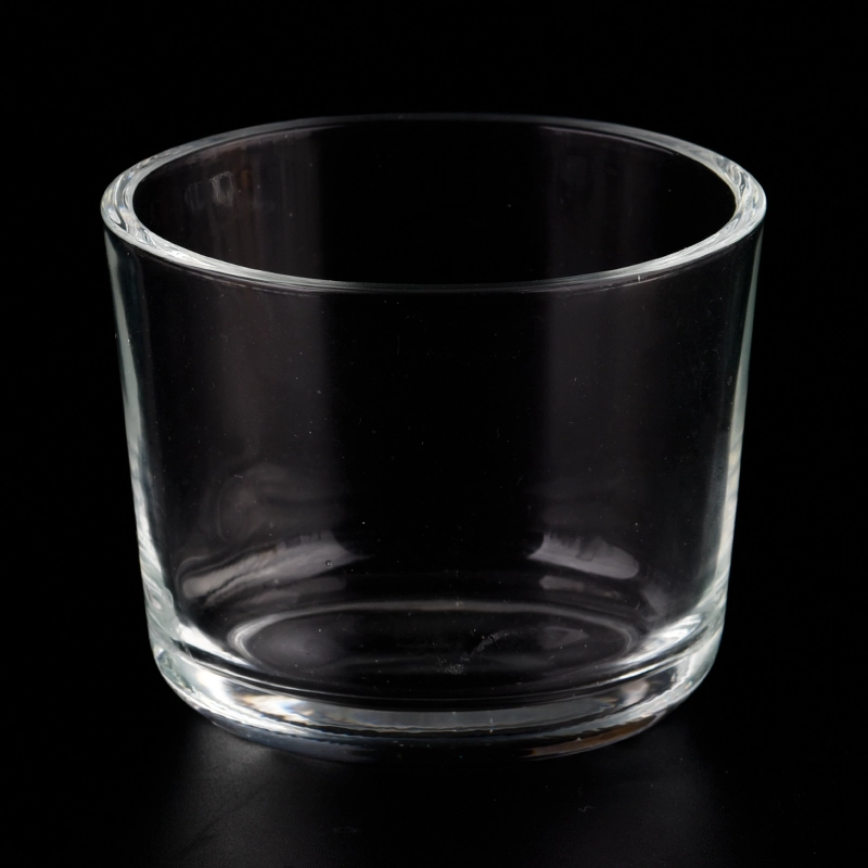 Wholesale popular customized 154ml glass candle jar clear glass jars for home decor