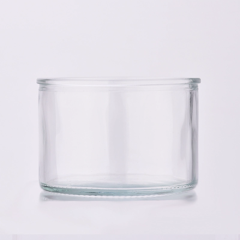 whole sale glass candle jar with lids for candle making 