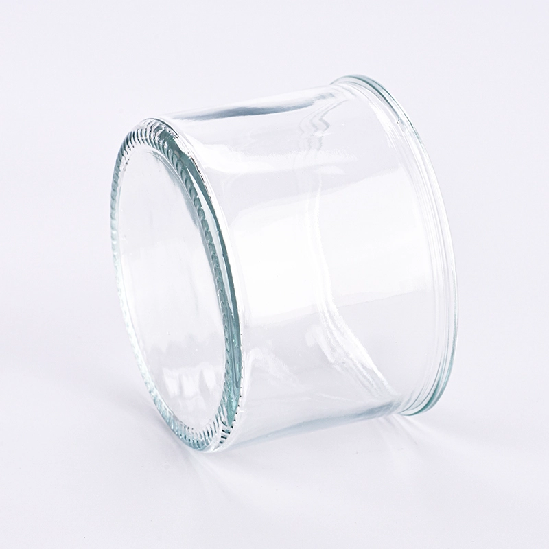 Wholesale large capacity clear glass candle holder for home decoration Wholesale large capacity clear glass candle holder for home decoration