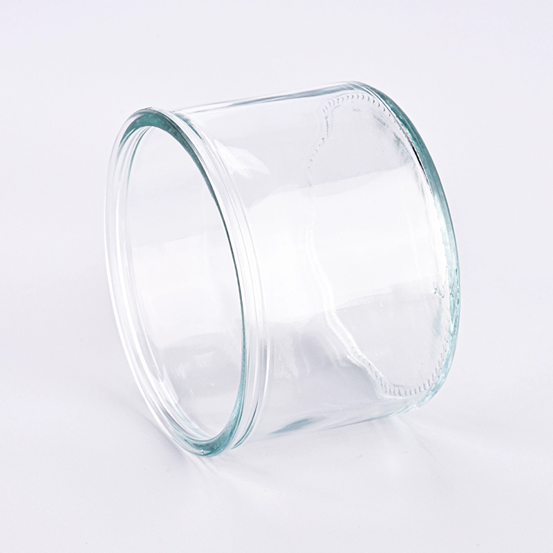 Wholesale large capacity clear glass candle holder for home decoration Wholesale large capacity clear glass candle holder for home decoration