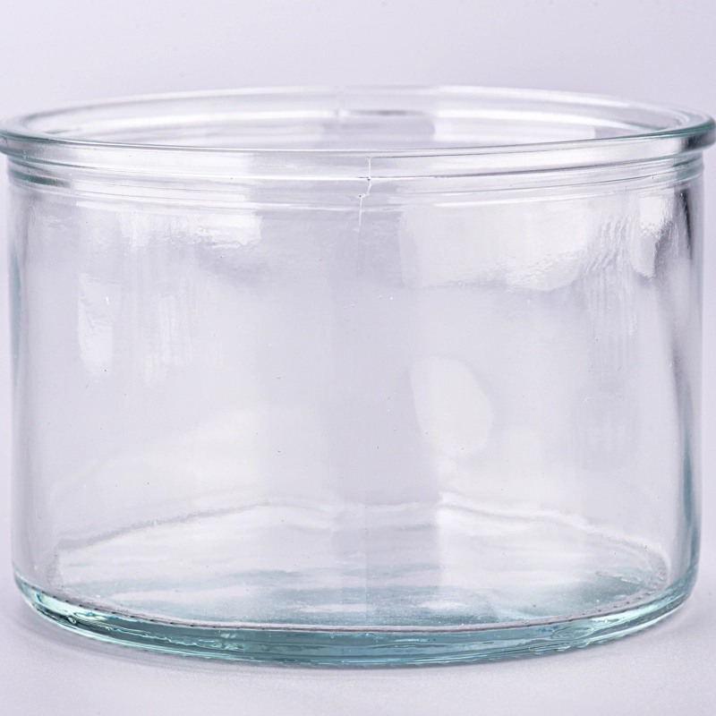 Wholesale large capacity clear glass candle holder for home decoration Wholesale large capacity clear glass candle holder for home decoration