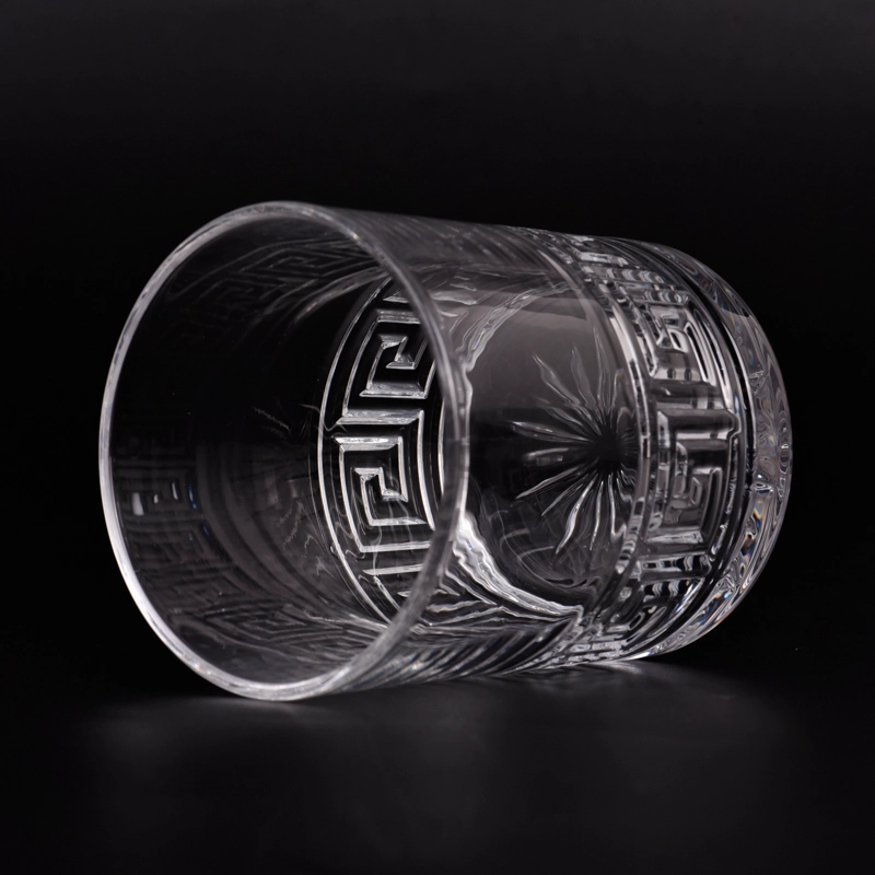 luxury embossed 10oz glass candle jar luxury embossed 10oz glass candle jar
