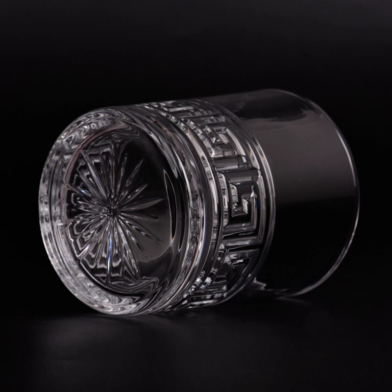 luxury embossed 10oz glass candle jar luxury embossed 10oz glass candle jar