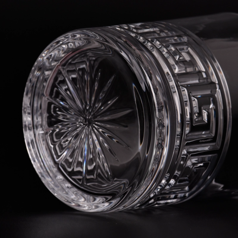 luxury embossed 10oz glass candle jar luxury embossed 10oz glass candle jar