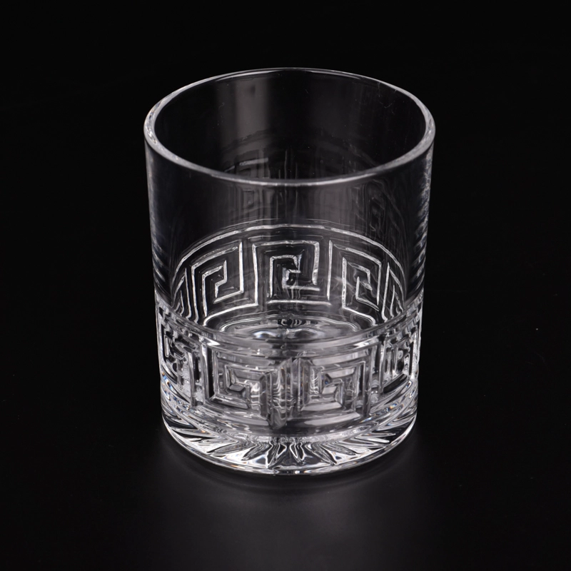 luxury embossed 10oz glass candle jar luxury embossed 10oz glass candle jar