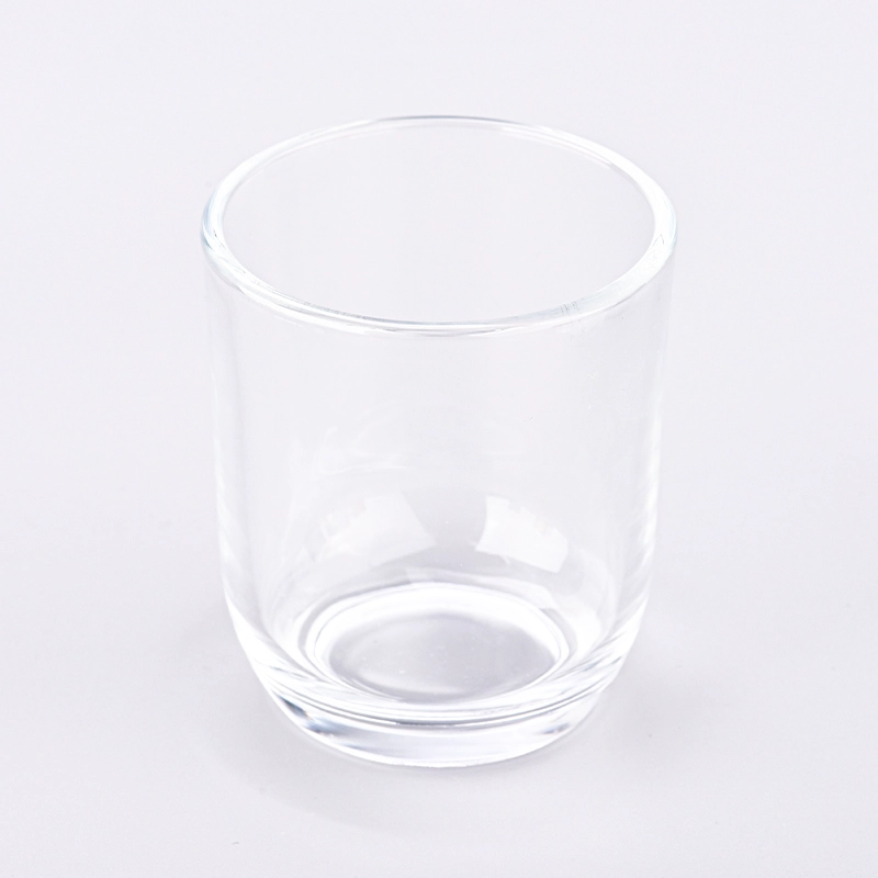 Wholesale round bottom clear glass candle jars