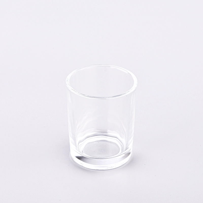 Wholesale sales of small capacity transparent glass candle jar