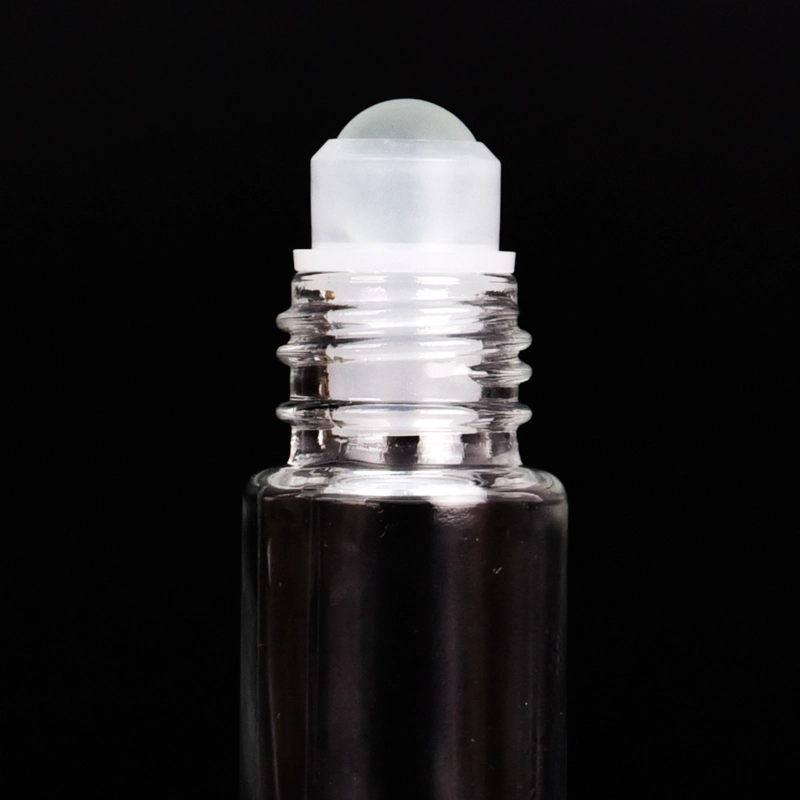 Clear Glass Bottle with Black lid Small Capacity Perfume Essential Oil wholesale