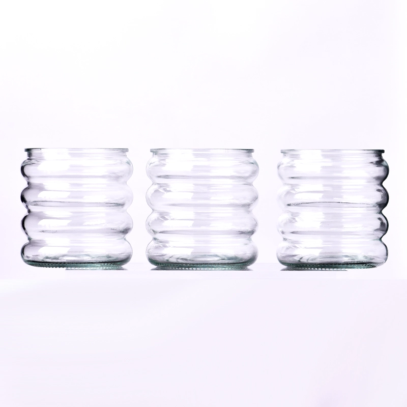 hot sales steps glass candle jar hot sales steps glass candle jar