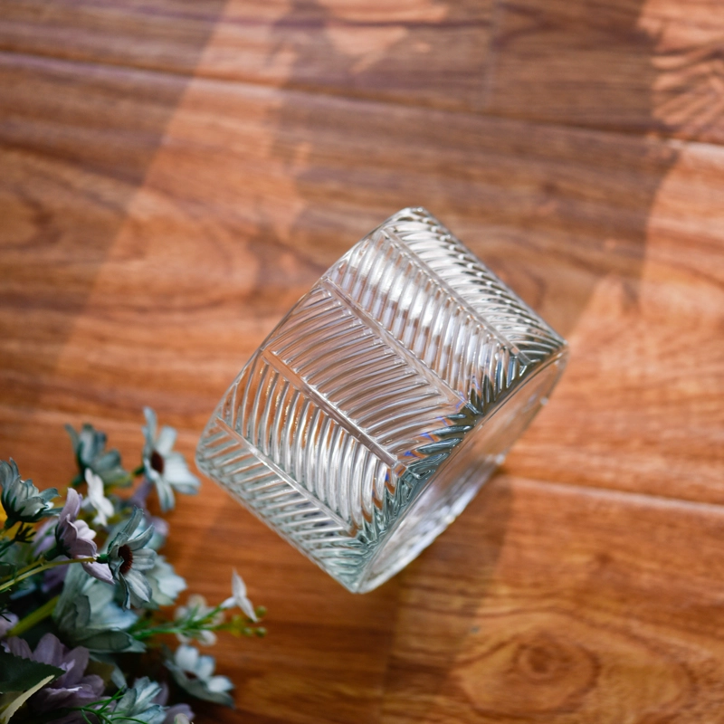 hot sales 3 wicks embossed glass candle jar hot sales 3 wicks embossed glass candle jar