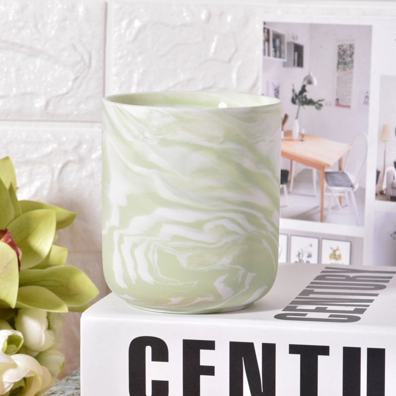 home decor 10oz marble decoration ceramic candle jar home decor 10oz marble decoration ceramic candle jar