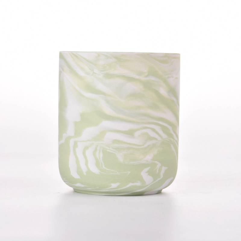 home decor 10oz marble decoration ceramic candle jar home decor 10oz marble decoration ceramic candle jar