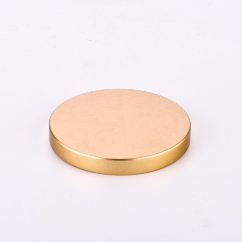 Wholesale Gold Metal Lids For Candle Vessel Gold Tin Lids For Candle jars