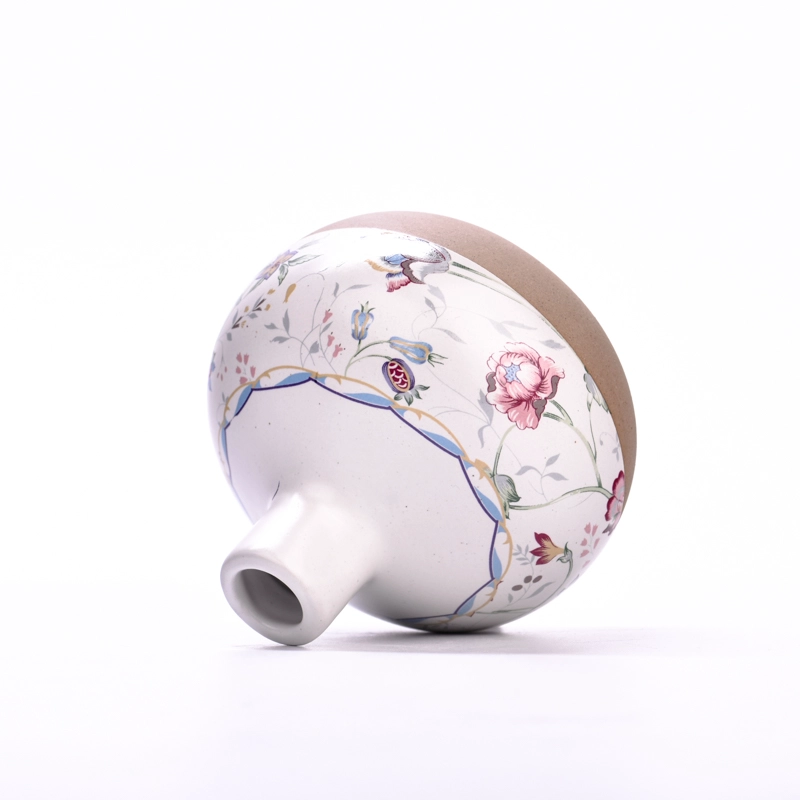 Ceramic diffuser bottles with decal printing 