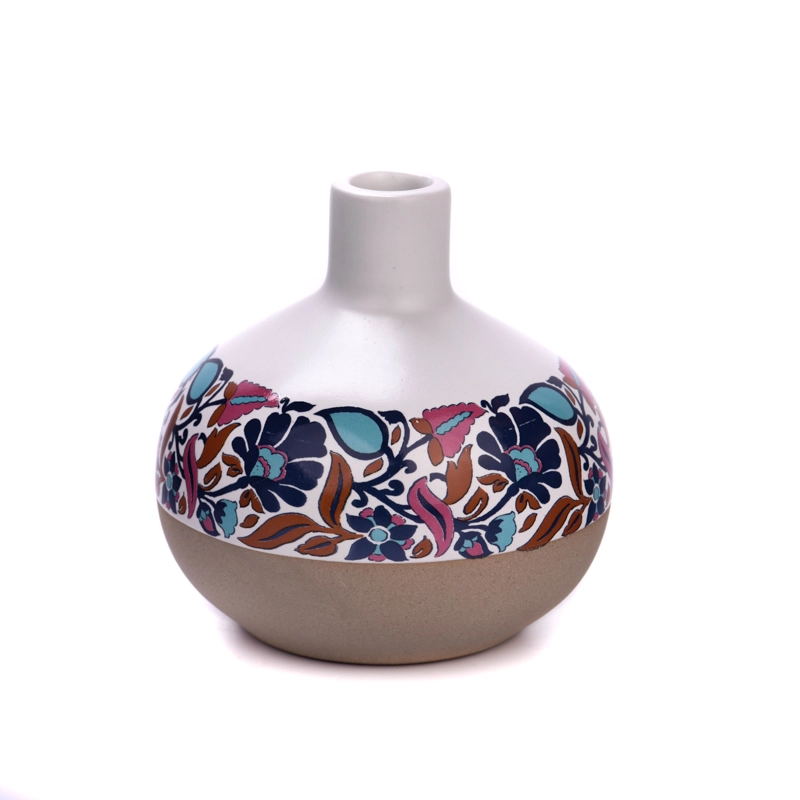Black diffuer bottles with decal printing decorations 