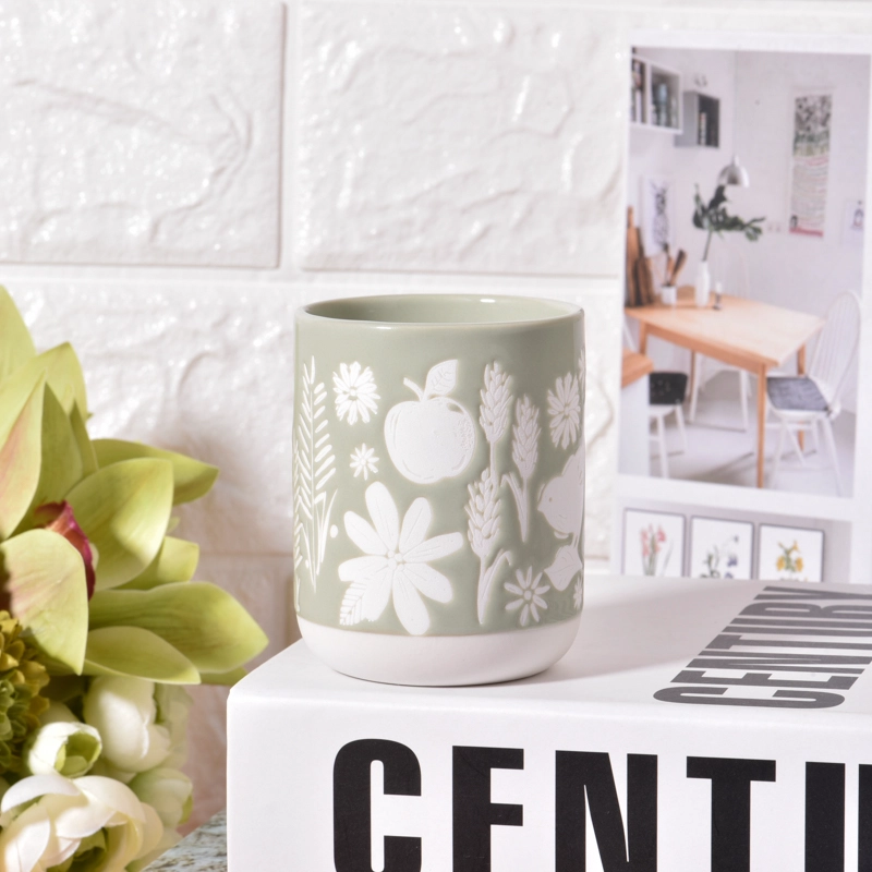 hot sales 5oz ceramic candle votive jar
