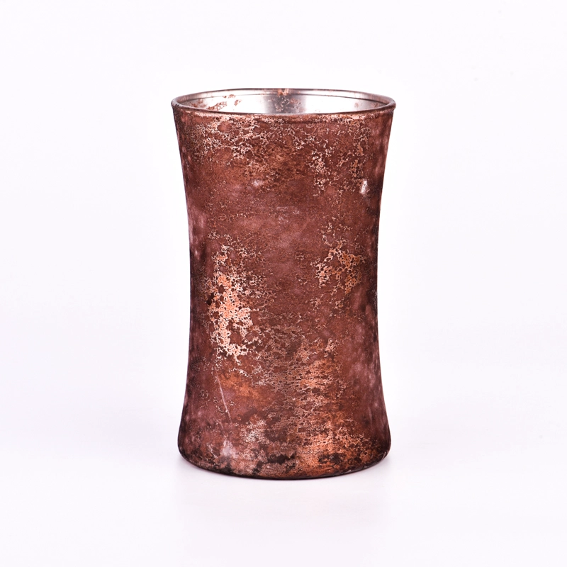 Luxury customized foil gold glass candle jar candle jars wholesale