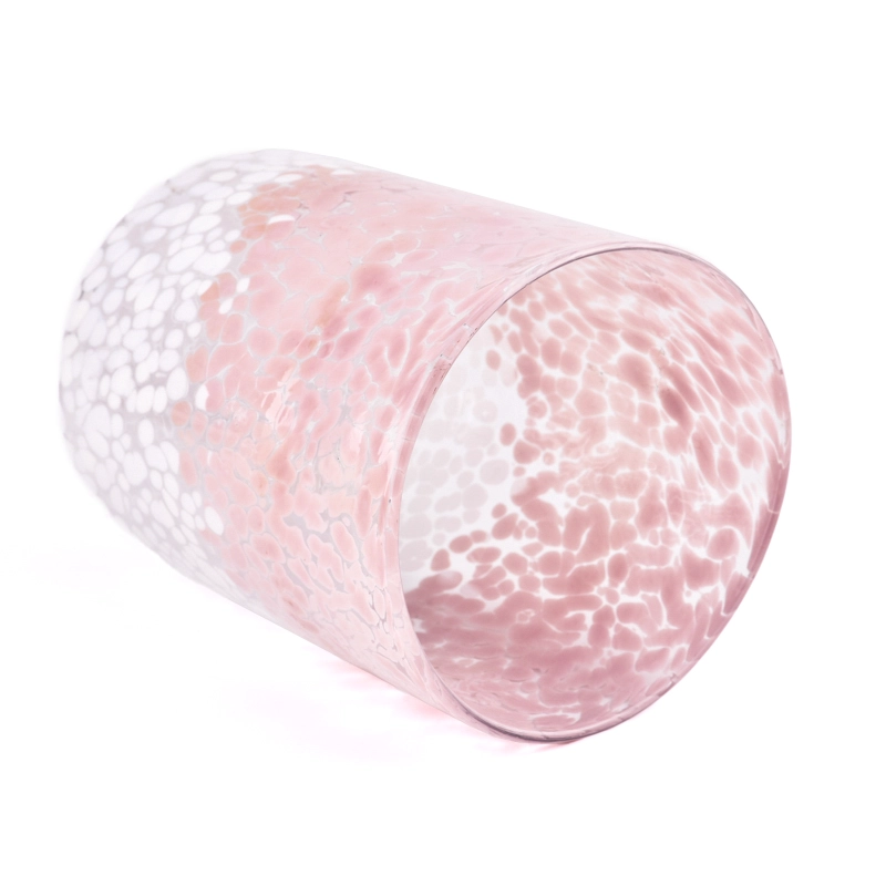 1374ml large powder-white speckled glass candle jars wholesale 1374ml large powder-white speckled glass candle jars wholesale