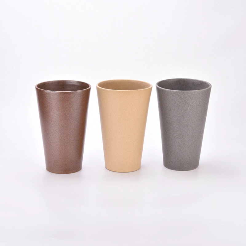 Large votive ceramic candle vase glazing ceramic candle jars