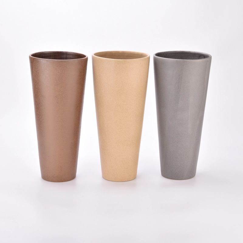 Large votive ceramic candle vase glazing ceramic candle jars