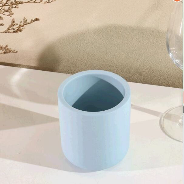 Supplier 10oz colored ceramic candle jar with round bottom for home deco