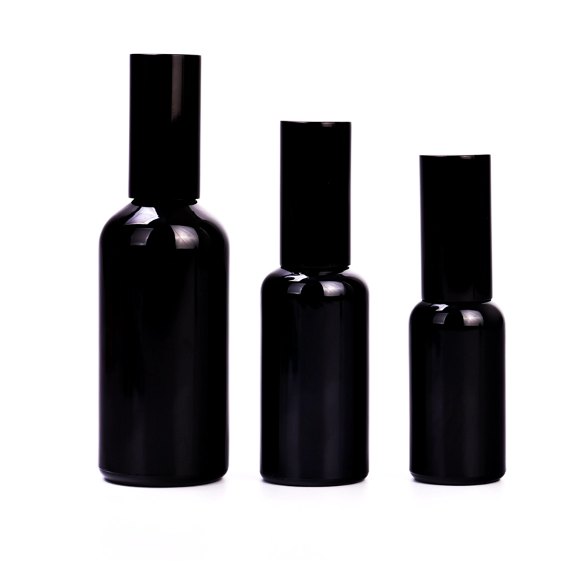 hot sales 100ml black glass sprayer bottle hot sales 100ml black glass sprayer bottle