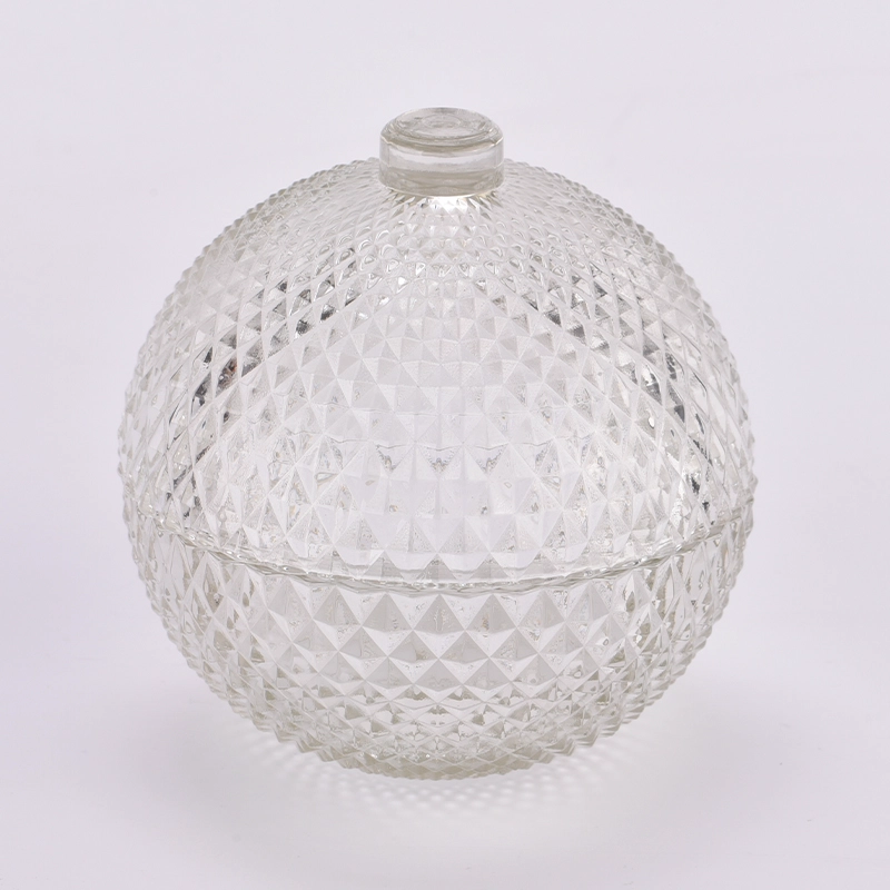 Wholesale 227ml Clear Ball Ornaments for Christmas Tree Decoration Glass Ball Jar