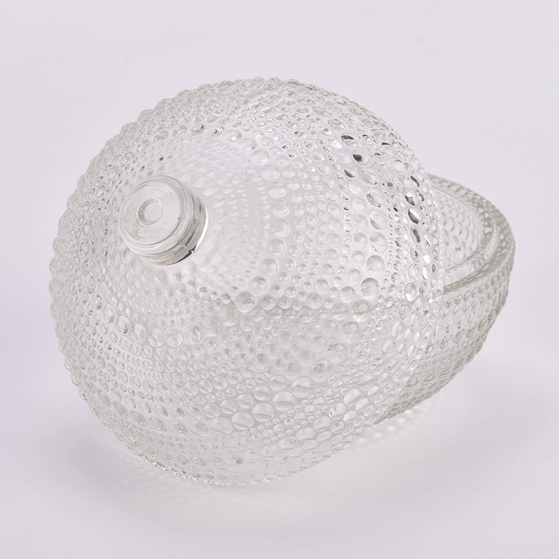Round ball glass candle jars and lids for holiday gift