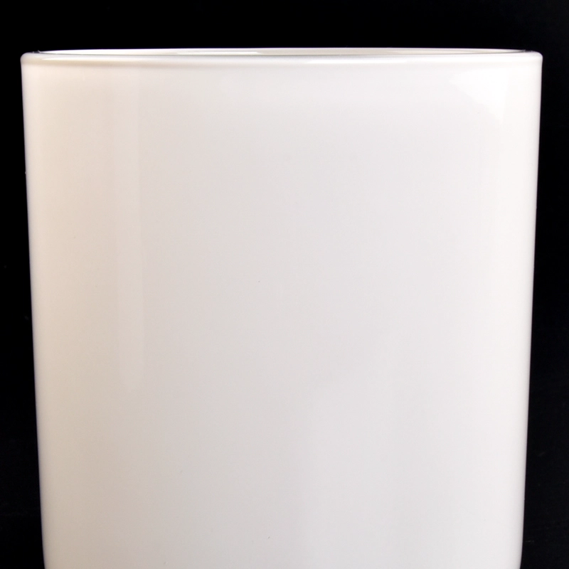 500ml white glass candle jar round bottom candle vessels supplier