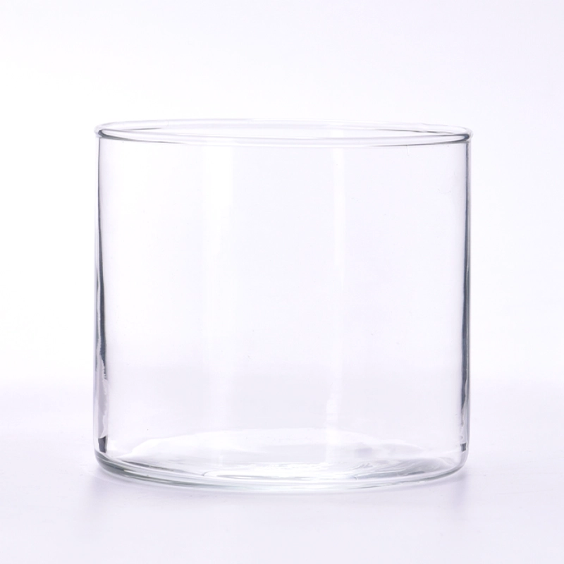 hot sales thin wall 3 wicks glass candle jars