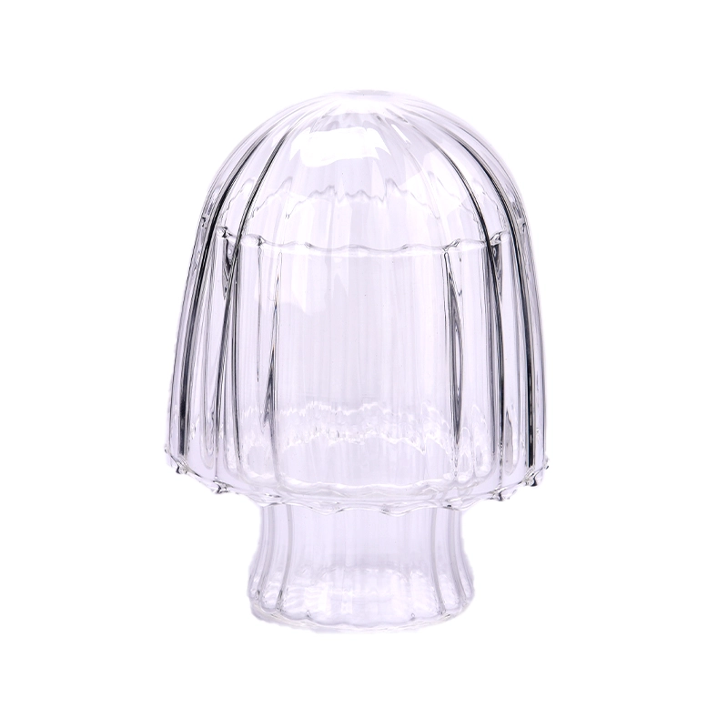 9oz mushroom design borosilicate glass jar with lid 9oz mushroom design borosilicate glass jar with lid