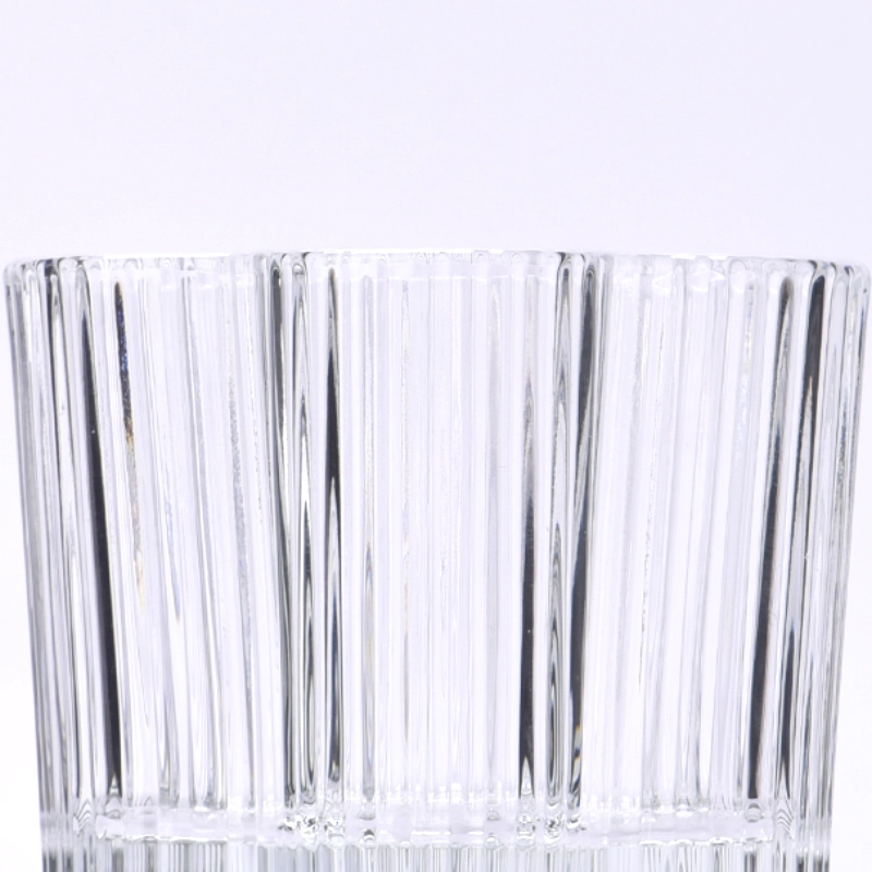Tealight Glass Candle Holders Ribber Glass Candle Holders