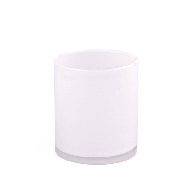 Luxury home decor design white glass candle jar Luxury home decor design white glass candle jar