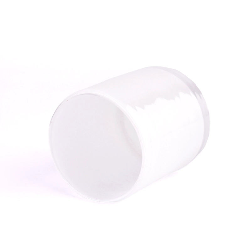 Luxury home decor design white glass candle jar Luxury home decor design white glass candle jar