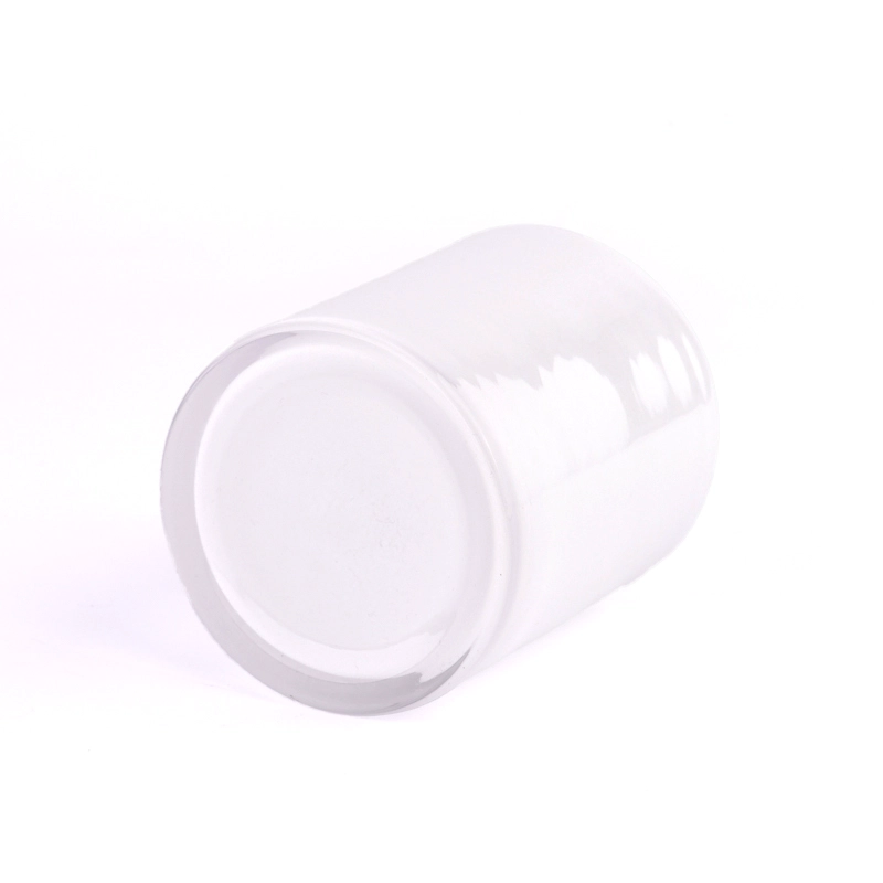 Luxury home decor design white glass candle jar Luxury home decor design white glass candle jar