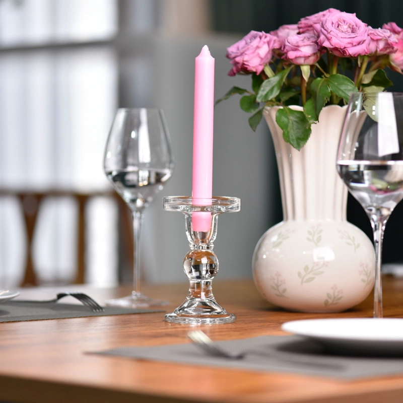 classic glass candlestick pillar candle holders classic glass candlestick pillar candle holders