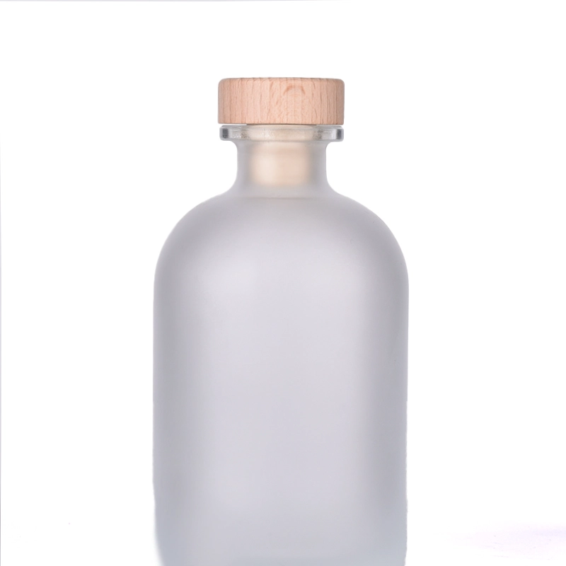 frosted reed diffuser bottle with wooden stopper wholesale