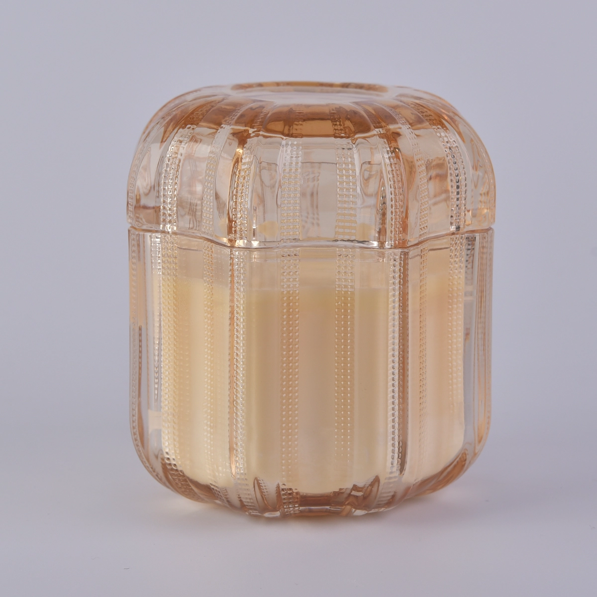 Wholesale 8oz 10oz flower pattern pumpkin glass candle holders for Hallowmas Wholesale 8oz 10oz flower pattern pumpkin glass candle holders for Hallowmas