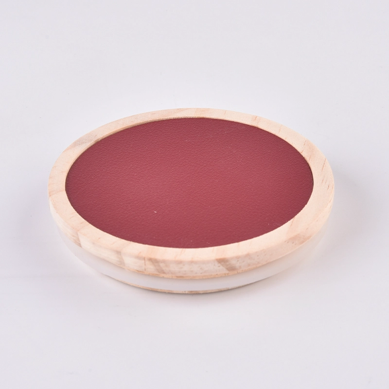hot sales holiday red wood candle lid hot sales holiday red wood candle lid