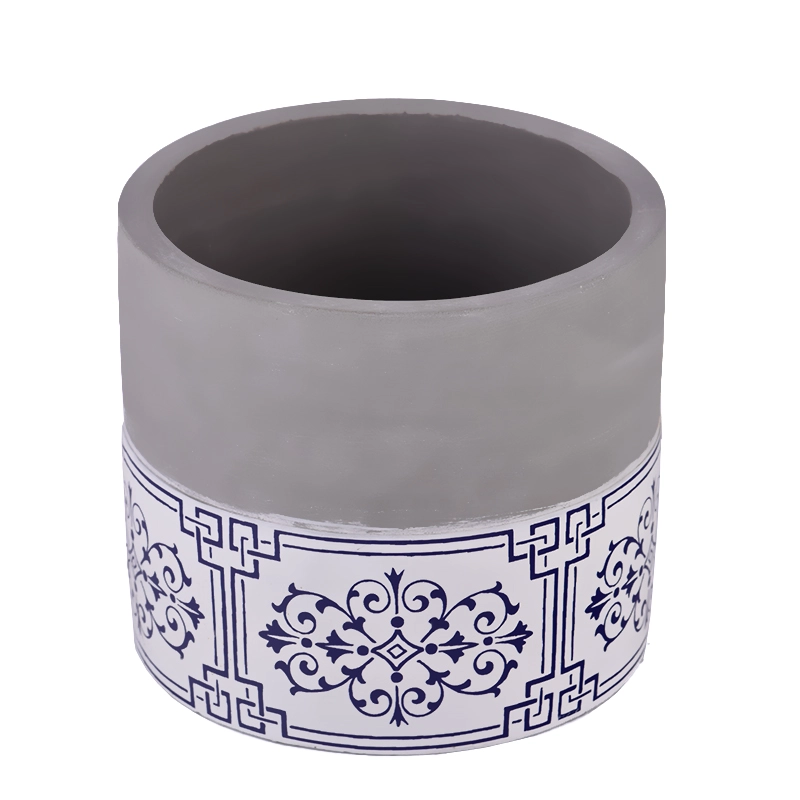 hot sales round shape concrete candle jar