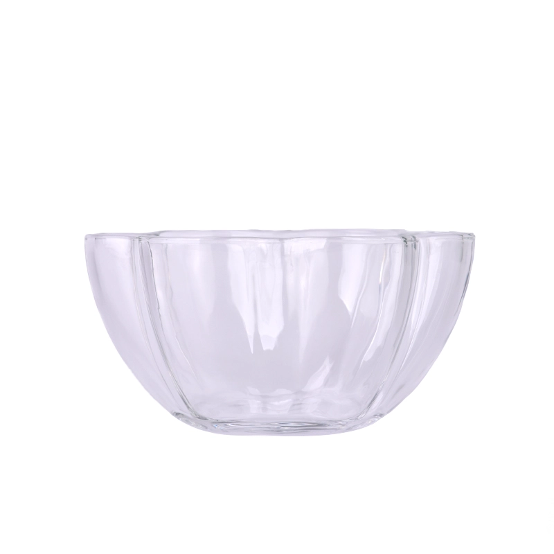 luxury large size glass candle bowl