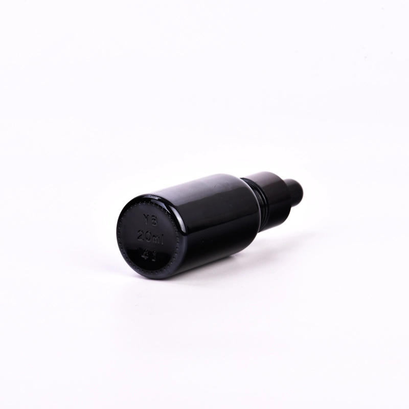 Custom 1oz 2oz 10ml 30ml 50ml 100ml luxury oil glass round cosmetic dropper bottle