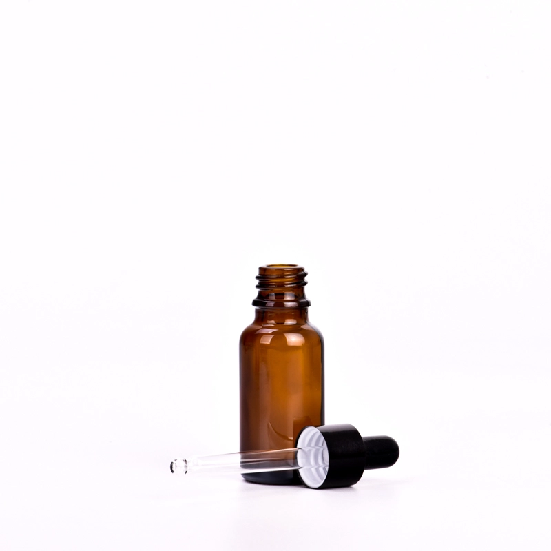 Custom 1oz 2oz 10ml 30ml 50ml 100ml luxury oil glass round cosmetic dropper bottle